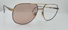 Vintage NBA N840-368 Society Optiks Tortoise Gold Pilot Sunglasses FRAMES ONLY