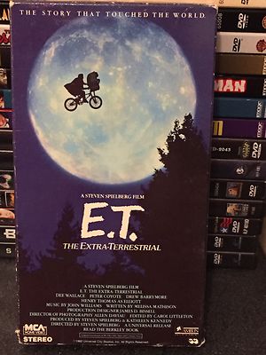 'NON rental' E.T. The Extra-Terrestrial (1982) VHS VG Dee Wallace Drew Barrymore