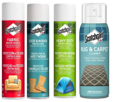 Scotchgard Heavy Duty Fabrics Protector Suede Nubuck Repel Water Coats Sofas
