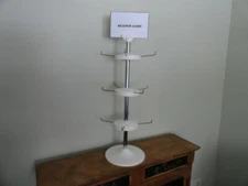 Counter Display Stand Spins in Circular Stand w/Adjustable Arms