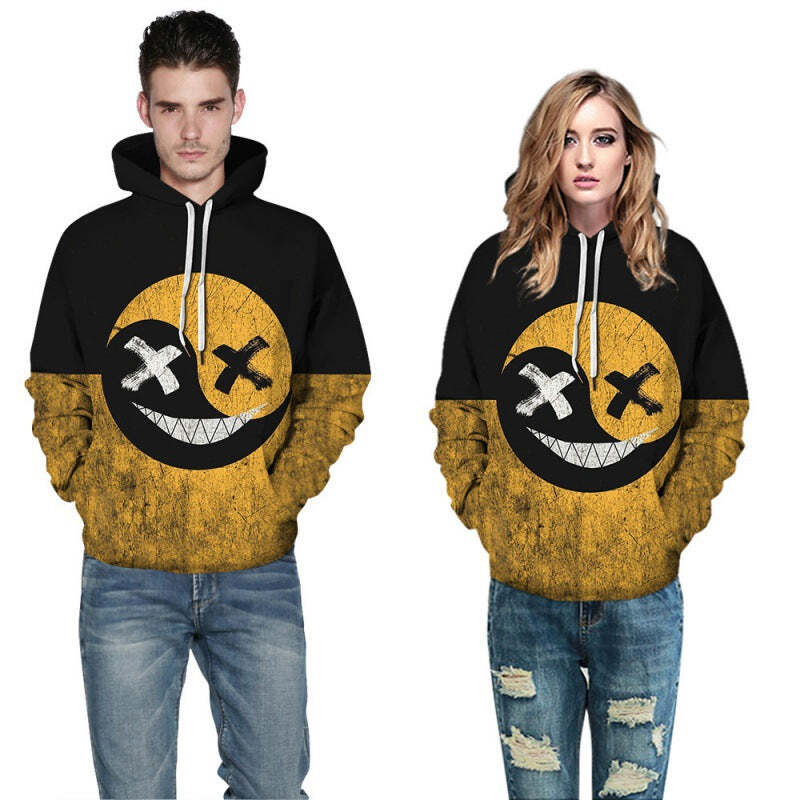Lion Digital Printed Hood Sweater Halloween