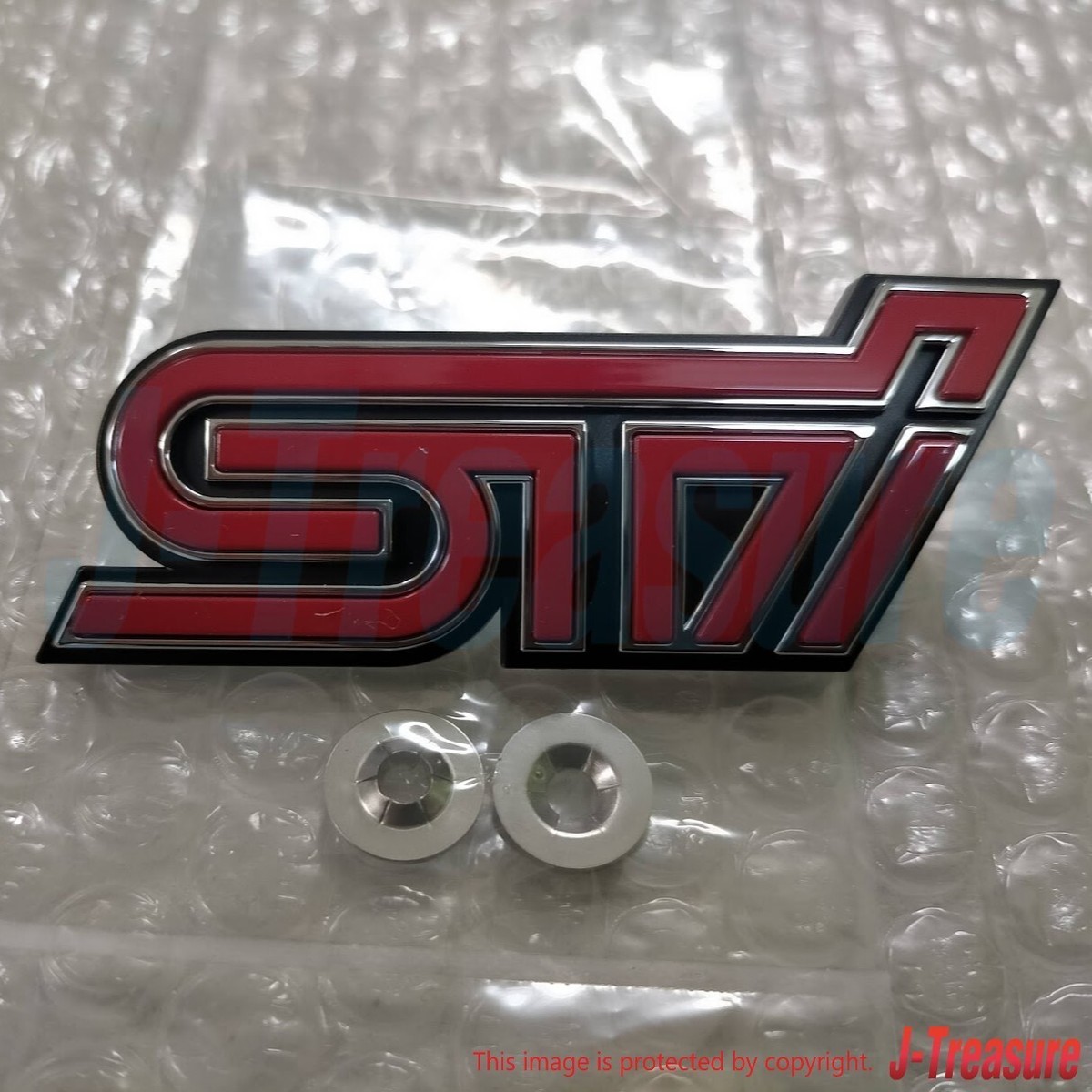 SUBARU BRZ ZC6 16-21 Genuine Front STi Emblem & Bracket & Screw 3