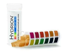 Micro Essential Lab Hydrion Jumbo Strips 1-12 4800 100 strips per vial