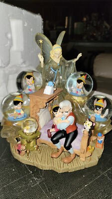 Disney Auctions Exclusive Pinocchio Blue Fairy Multiglobe Snowglobe LE  500!LOOK