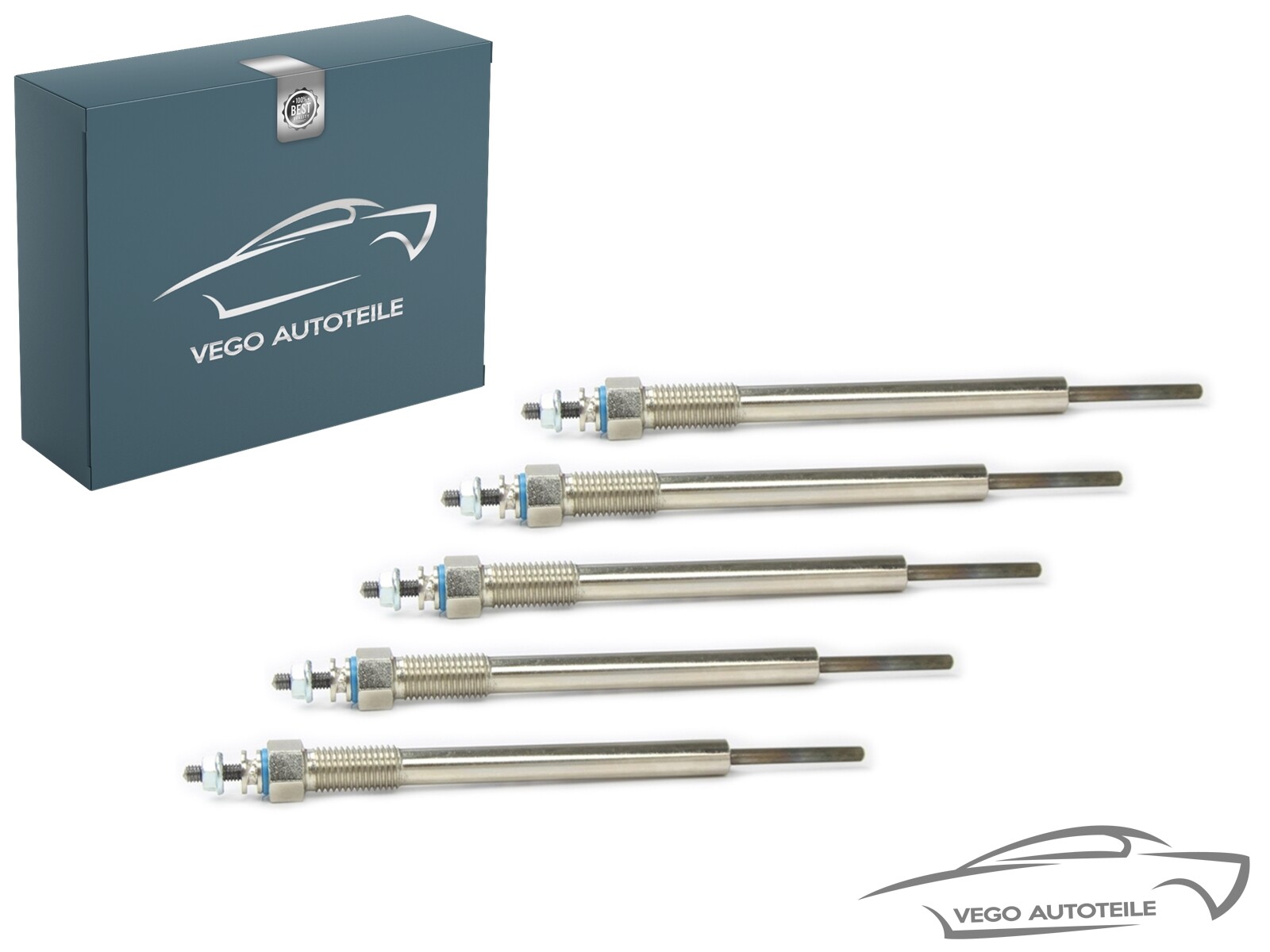 5X GLOW PLUG For HYUNDAI H-1 KIA SORENTO 2900 ORIGINAL VEGO