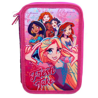 Astuccio Portamatite Rosa Con Scomparti – Design Panda E Capibara Per Scuola E Ufficio - 2