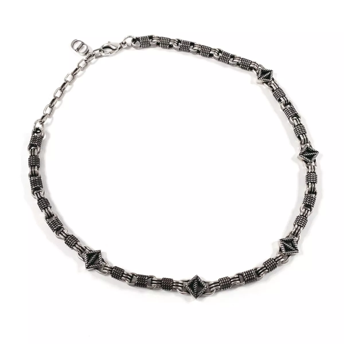 Collier Dior CD diamant argent unisexe accessoire bijoux