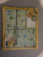 Vintage Reigal Baby Crib Gift Set Pastel Animals NOS