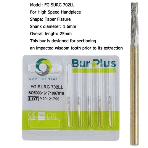 Wave Dental Surgical Length Carbide Burs 557 557L 702 FG SURG Long High Speed - Picture 66 of 75