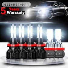 For Nissan Altima Sedan 4-Door 2.5L 3.5L 2007-18 LED Headlight Fog Light Bulbs