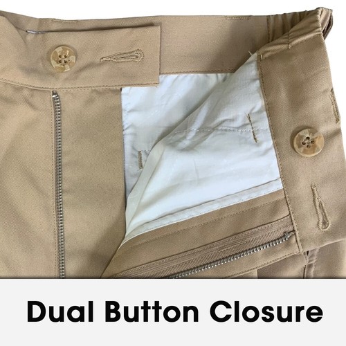 Golf Knickers Khaki Microfiber (Plus Fours) for Men, Sizes 22-60 - Picture 9 of 9