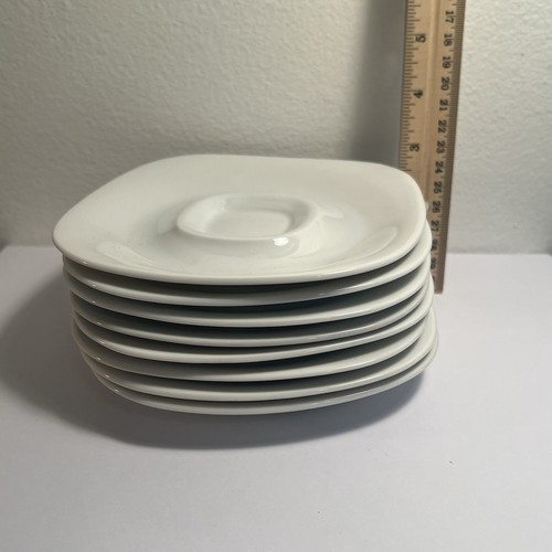 Block Langenthal Saucer Transition White Set Of 8 - Priced For All 8 (no Cups) - Picture 2 of 5