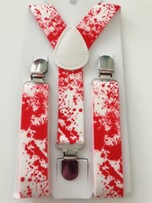 Kid Children Halloween Blood Spooky Vampire Costume Party Brace Suspender