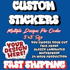 Custom Stickers | Bulk Stickers | Die Cut Stickers | Labels | Multiple Designs