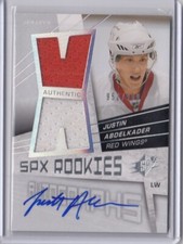 2008-09 SPx Rookies Jersey Autograph #165 Justin Abdelkader RC 952/999    *S5722