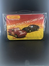 Matchbox Lot Of 12 Vintage Diecast Trucks Including Vintage Carrying Case