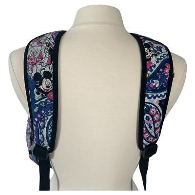 Vera Bradley Disney Parks Backpack Quilted Fabric Multicolor Mickey Paisley VERA BRADLEY DISNEY LG BANCROFT BACKPACK+ ZIP ID CARD CASE  main image 2