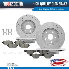 Front Rear Disc Brake Rotors And Ceramic Pads Kit For 2015 Subaru Legacy 2.5L