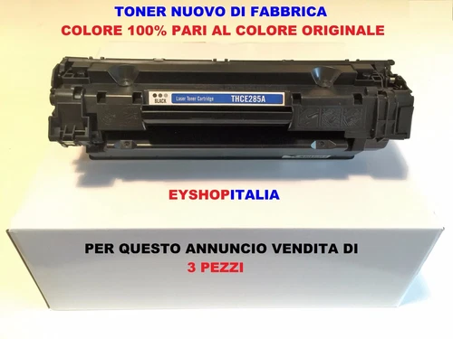 3 TONER COMPATIBILI PER STAMPANTE LASER HP LASERJET M1136MFP CARTUCCIA CE285A85A