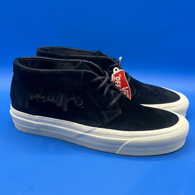 VANS UltraCush Black Suede Low Top Fringe Sneakers Shoes Women's Size US 