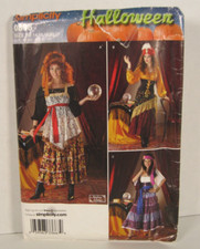 Simplicity 0808 Fortune Teller or Gypsy Costume Pattern Misses' 14-22 Uncut