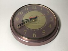 Vintage Anodised Aluminium Wall Clock Retro 1980’s