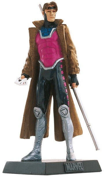 Marvel Super Heroes Collection Gambit 35 Lead Figurine Eaglemoss Comics Movies - Image 3 of 4