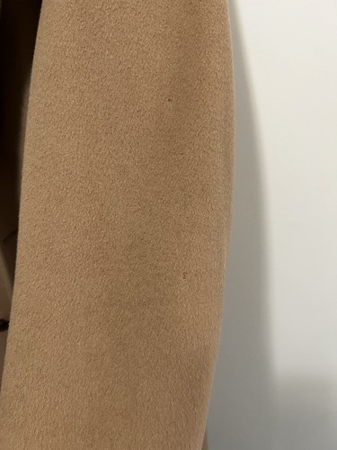 Vintage Raleigh's Zero King Tan 100% Wool Coat with Faux Fur Lining Mens 42 - Picture 5 of 12