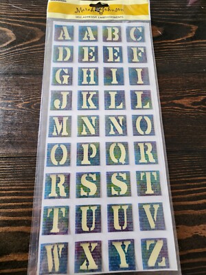 CREATIVE IMAGINATIONS 3D EPOXY STICKERS MARAH JOHNSON LETTERS ALPHABET New #6
