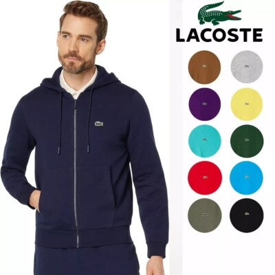 HOT SALE -- Authentic Lacoste Men's Zip Up Hoodies -- New With Tags - ALL COLORS