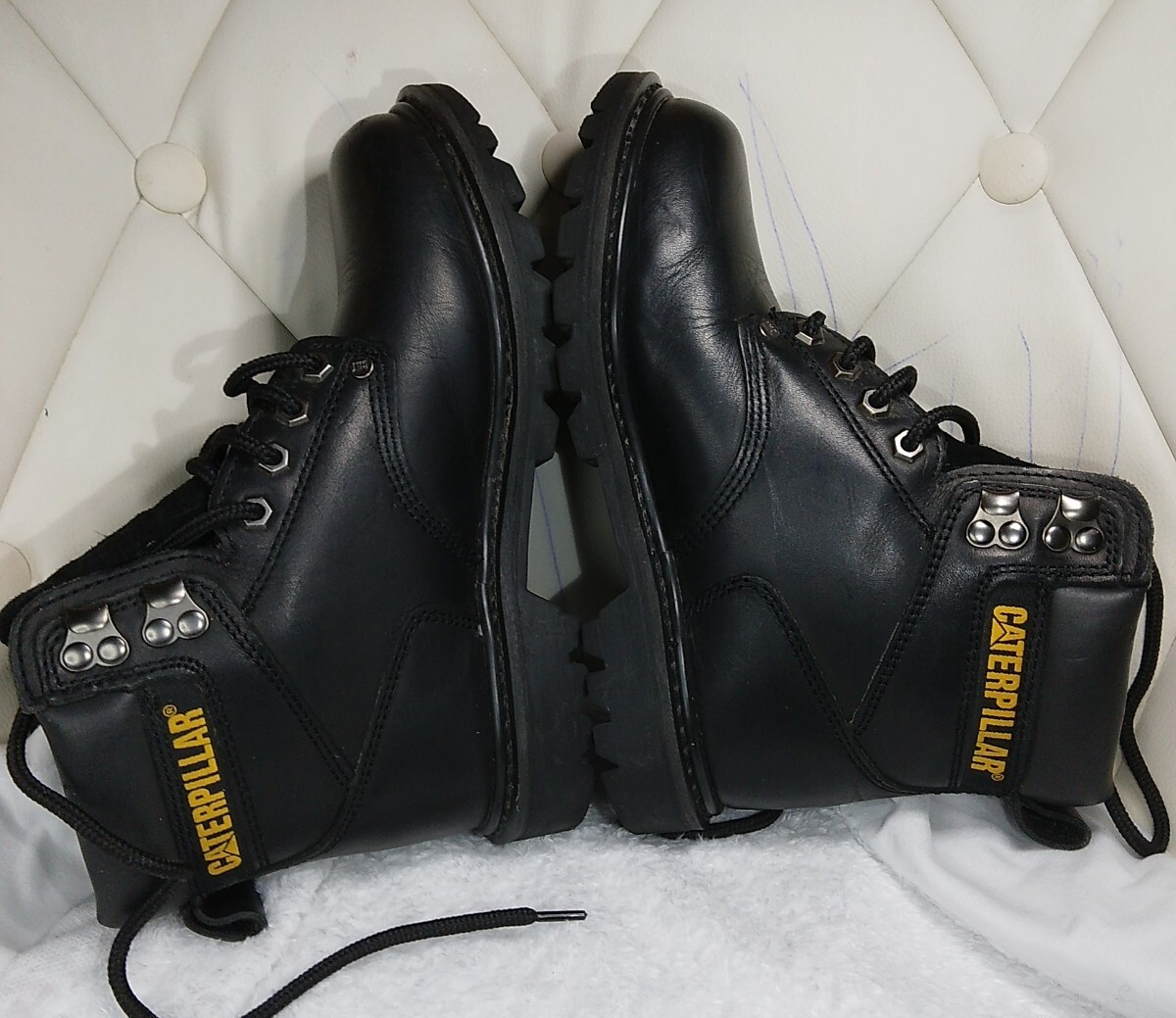 Size 5.5 Cat Footwear Men's Second Shift Soft Toe Work Boot -black image 7