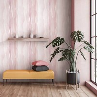 Vliestapete Grafisch Kunst Modern Aquarelloptik Rosa Creme 81633 (3,92€/1Qm)