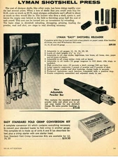 1977 Print Ad of Lyman Shotshell Press Easy Shotgun Shell Shotshell Reloader