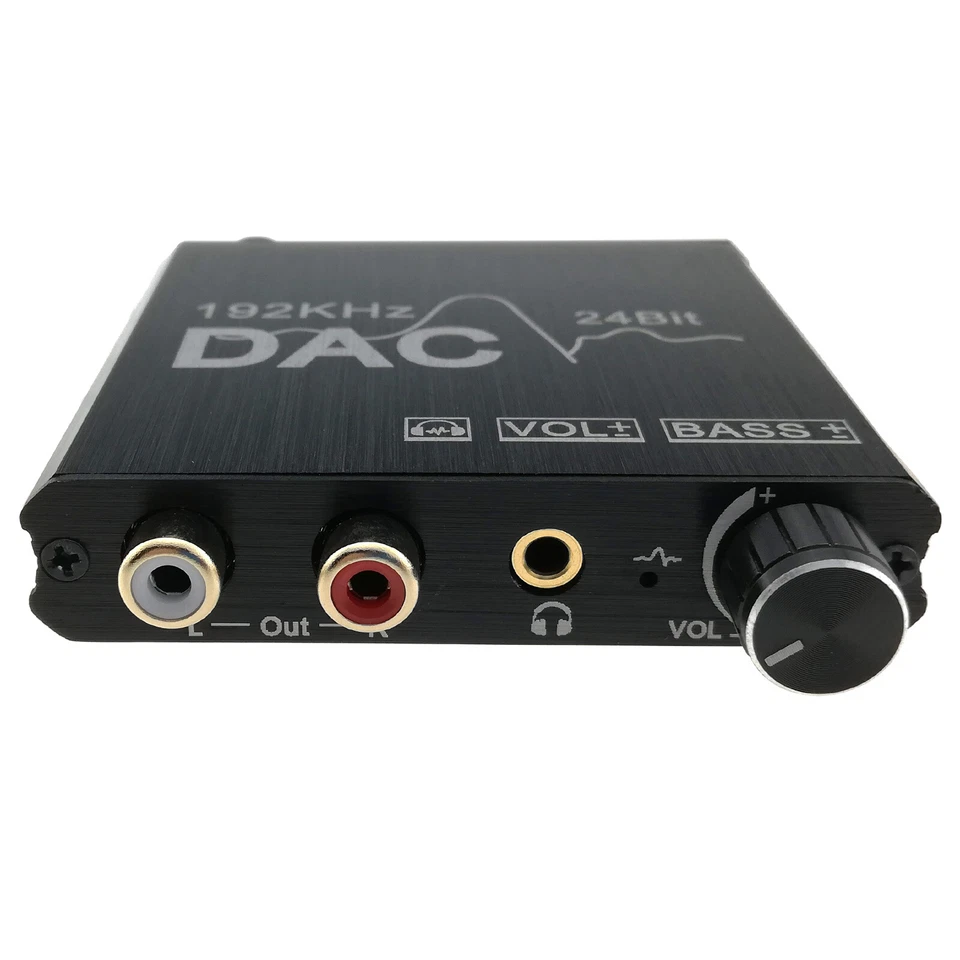 Digital to Analog Audio Converter Coaxial Toslink Input RCA 3.5mm Output Control - Image 2 of 4