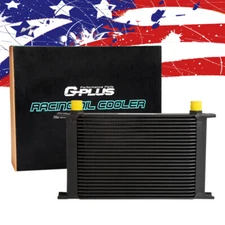 Fit For Universal 25 Row AN-10 Engine Transmission Aluminum Oil Cooler Black USA