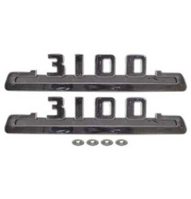 1953-54 Hood Side Emblem - 3100 - Pair For Chevy Gmc Truck 1953-54 Hood Side Emblem - 3100 - Pair For Chevy Gmc Truck
