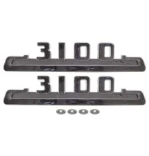 1953-54 Hood Side Emblem - 3100 - Pair for Chevy, GMC Truck