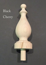 Wood Finial bed post 5 1/16 H Choice Oak Maple Cherry Walnut or Mahogany #27