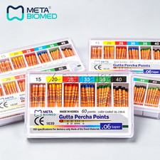 GUTTA PERCHA POINTS Taper 0.4 or 0.6, or Standart Taper, All Sizes Dental Meta