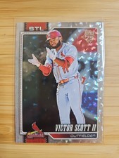 2026 Topps Series 1 Silver Crackle - Victor Scott II - #221 St. Louis Cardinals 