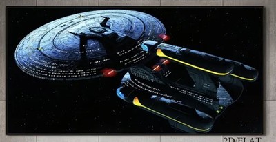 Polyester Banner/Poster/Plakat70x140cm StarTrek  NCC-1701-A/ USS Enterprise1669