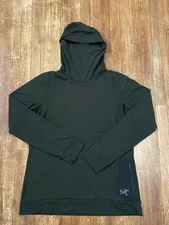 Arc’teryx Activewear Base Layer Green Vertices Hoody Women’s Large