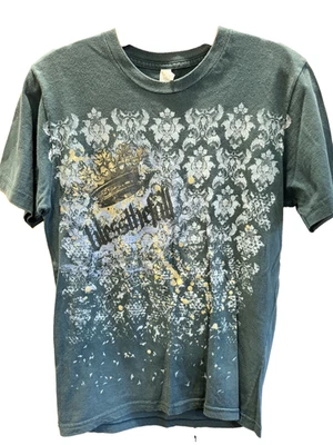 Vintage 2000's Blessthefall Band Green Art T-Shirt - excellent condition SMALL S - Image 1 of 4