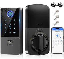 Smart Door Lock Deadbolt, Keyless Entry Door Lock with Fingerprint Keypad,A...