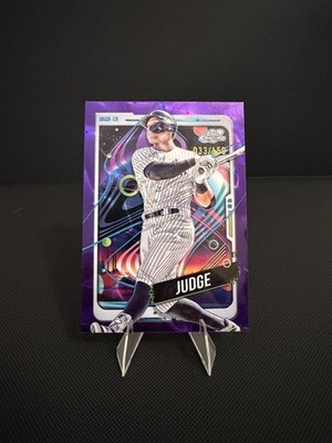 2024 Topps Cosmic Chrome - Aaron Judge - Purple Nebula Refractor /150 -  