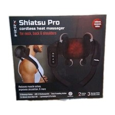 FitRx Shiatsu Pro Shiatsu Back, Shoulder, Neck Cordless Heated Massager Open Box