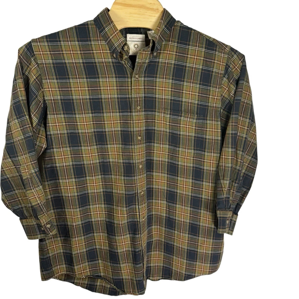 Viyella Expressly for Patrick James Men XL Cotton/Wool Tartan Plaid Shirt *READ - Image 2 of 4