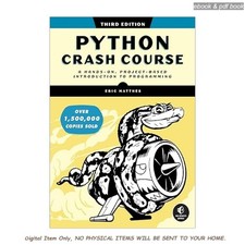 Python Crash Course, 3rd Edition: A Hand, Eric Matthes 2023