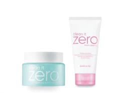 Clean it Zero First Signs of Aging Double Foam Cleansing, Balm Bundle