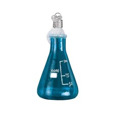 Old World Christmas Science Beaker Glass Blown Ornament for Christmas Tree